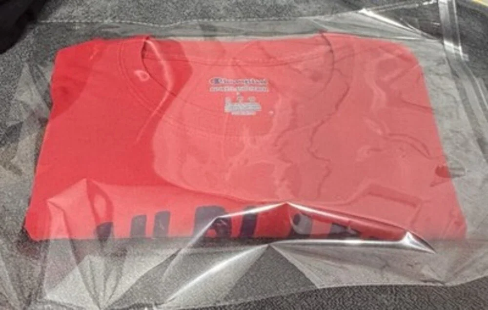 Red Champion Trailblazers Athletic Tee with Logo